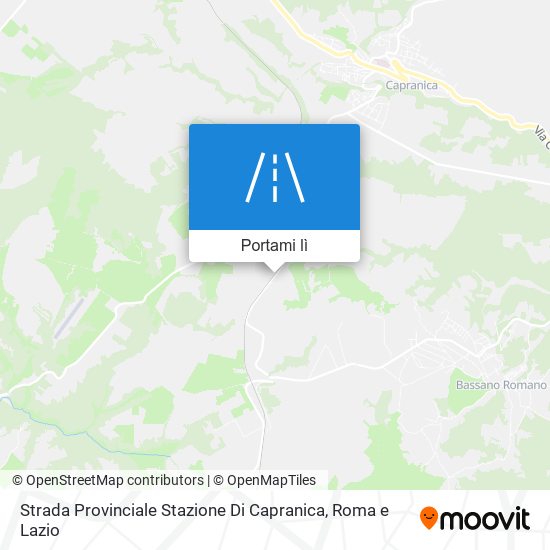 Mappa Strada Provinciale Stazione Di Capranica