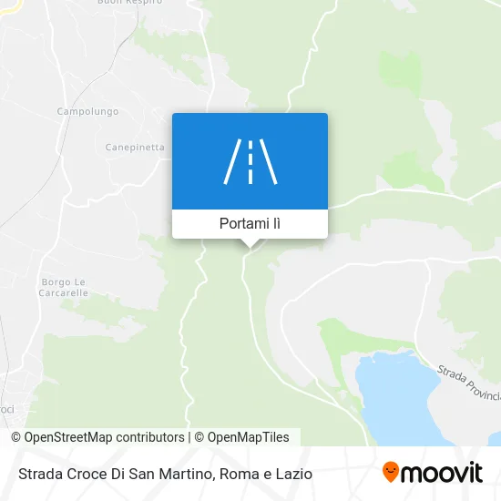 Mappa Strada Croce Di San Martino