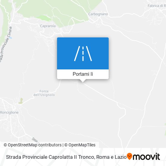 Mappa Strada Provinciale Caprolatta II Tronco