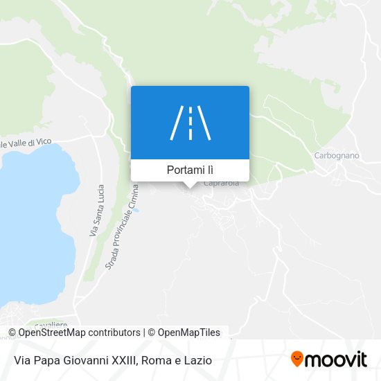 Mappa Via Papa Giovanni XXIII