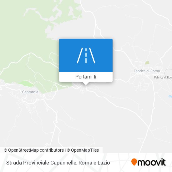 Mappa Strada Provinciale Capannelle