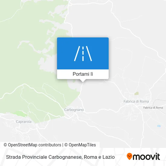 Mappa Strada Provinciale Carbognanese