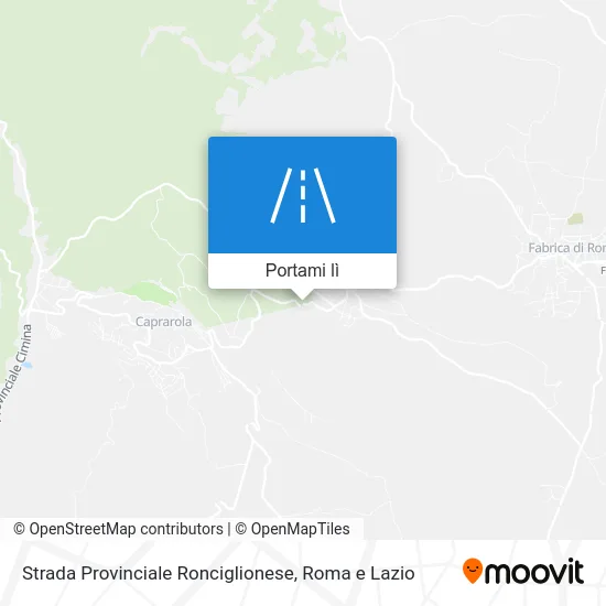 Mappa Strada Provinciale Ronciglionese