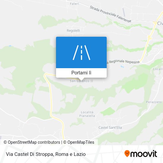Mappa Via Castel Di Stroppa