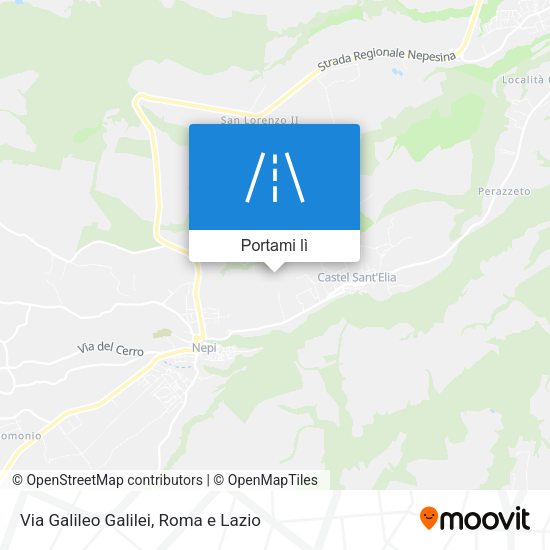 Mappa Via Galileo Galilei