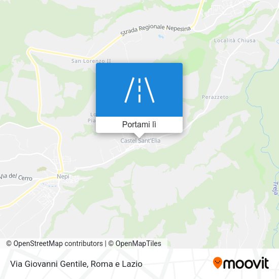 Mappa Via Giovanni Gentile