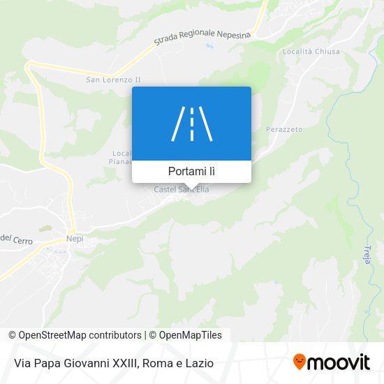 Mappa Via Papa Giovanni XXIII