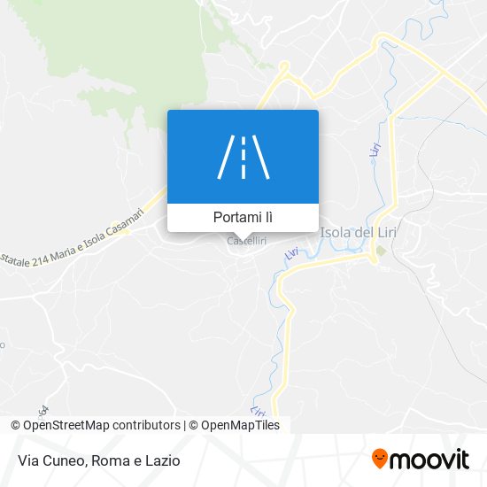 Mappa Via Cuneo