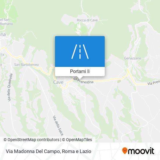 Mappa Via Madonna Del Campo