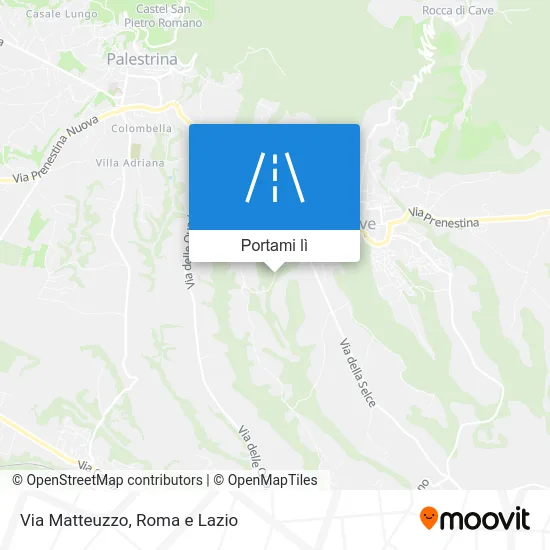 Mappa Via Matteuzzo