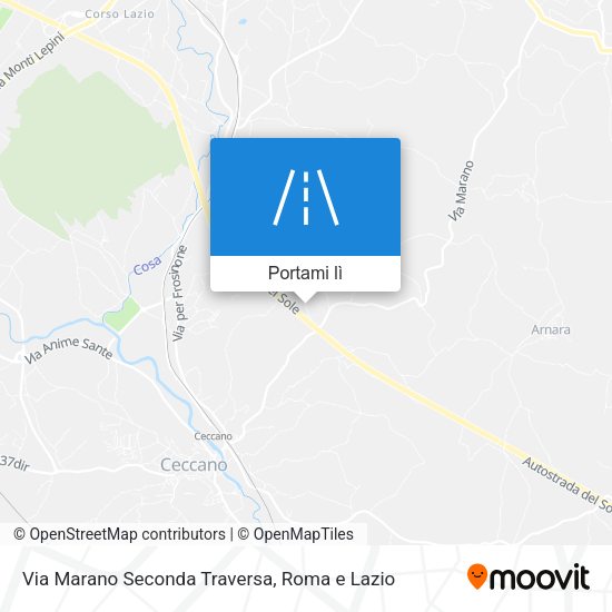Mappa Via Marano Seconda Traversa