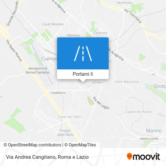 Mappa Via Andrea Cangitano