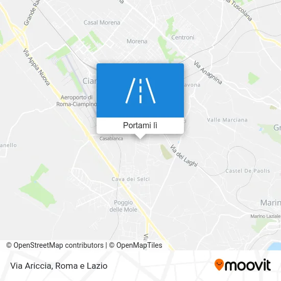 Mappa Via Ariccia