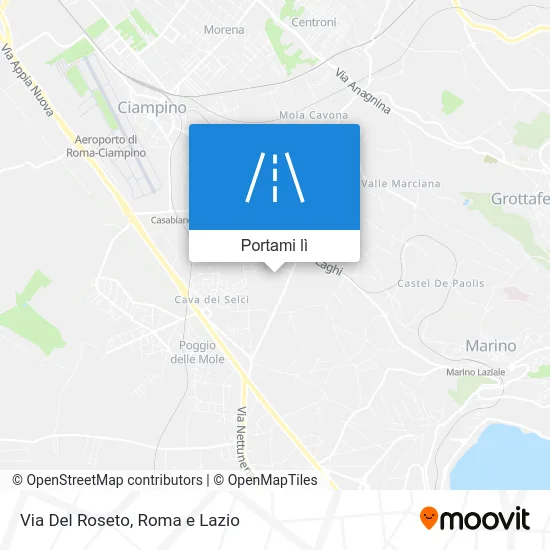 Mappa Via Del Roseto