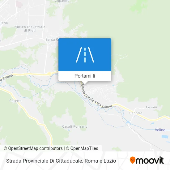 Mappa Strada Provinciale Di Cittaducale