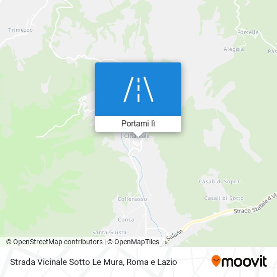 Mappa Strada Vicinale Sotto Le Mura