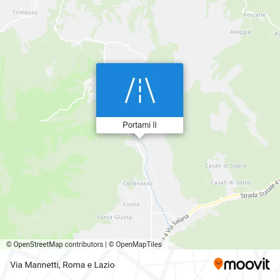 Mappa Via Mannetti