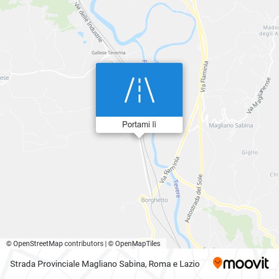 Mappa Strada Provinciale Magliano Sabina