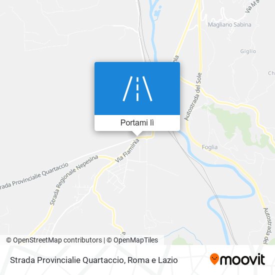 Mappa Strada Provincialie Quartaccio