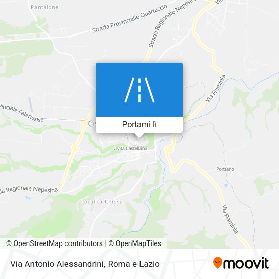 Mappa Via Antonio Alessandrini