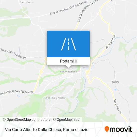 Mappa Via Carlo Alberto Dalla Chiesa