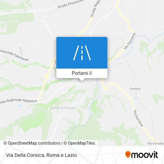 Mappa Via Della Corsica