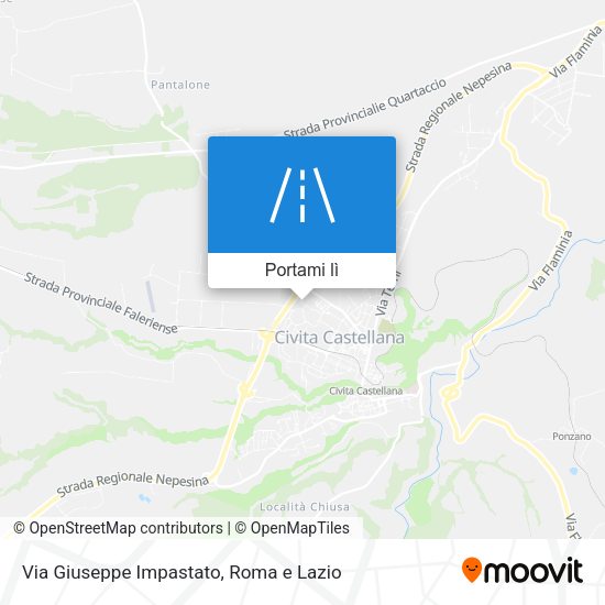 Mappa Via Giuseppe Impastato