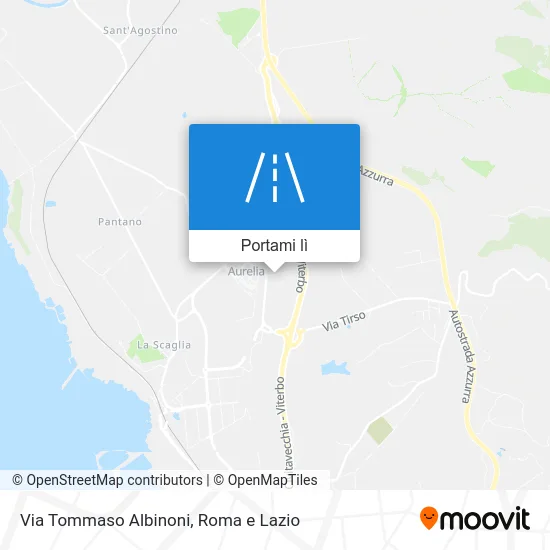 Mappa Via Tommaso Albinoni