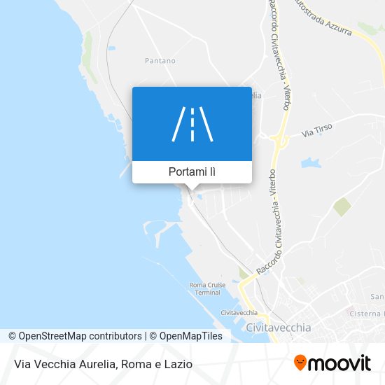 Mappa Via Vecchia Aurelia