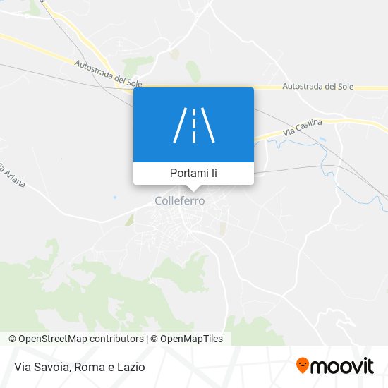 Mappa Via Savoia