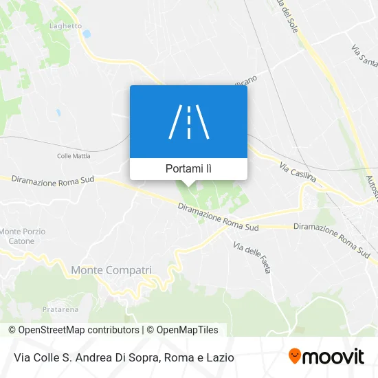 Mappa Via Colle S. Andrea Di Sopra