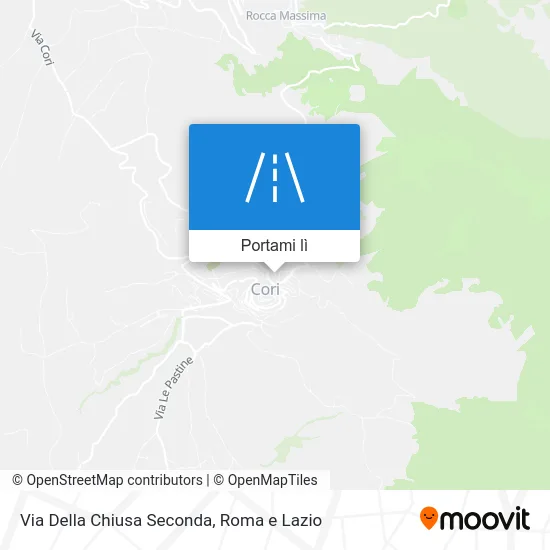 Mappa Via Della Chiusa Seconda