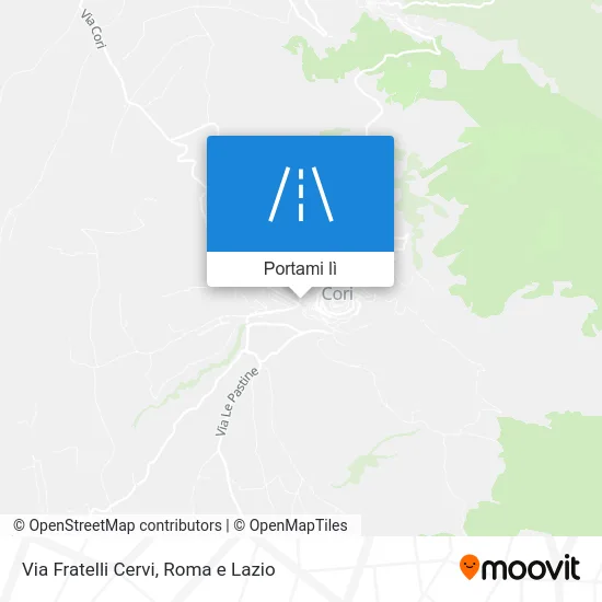 Mappa Via Fratelli Cervi
