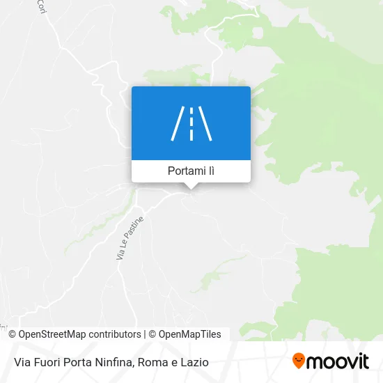 Mappa Via Fuori Porta Ninfina