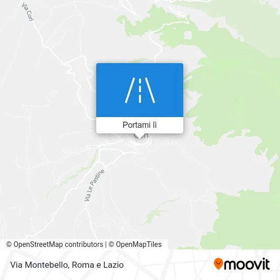 Mappa Via Montebello