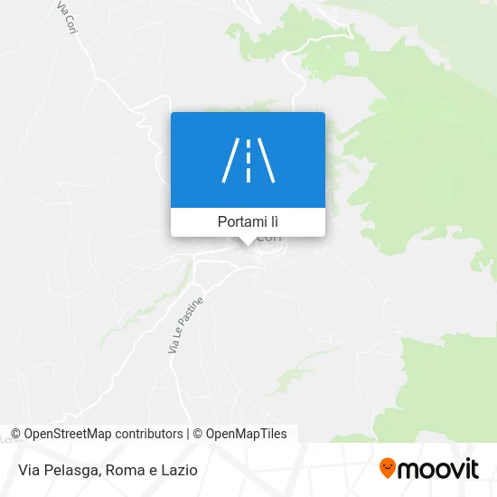 Mappa Via Pelasga