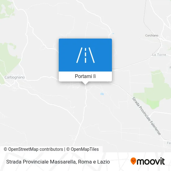 Mappa Strada Provinciale Massarella
