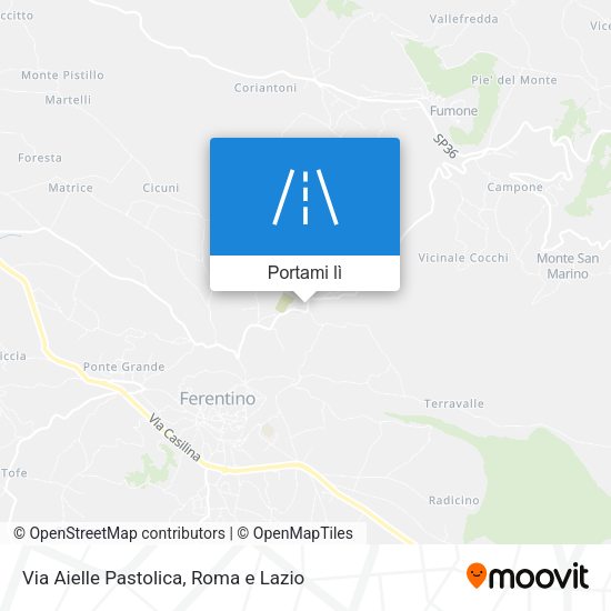 Mappa Via Aielle Pastolica