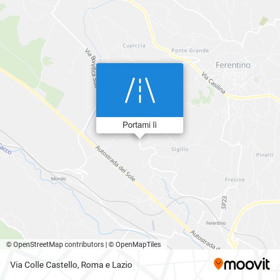 Mappa Via Colle Castello