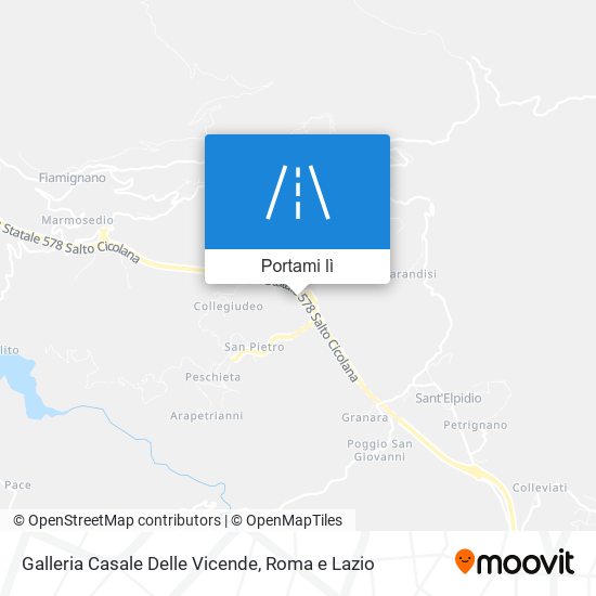 Mappa Galleria Casale Delle Vicende