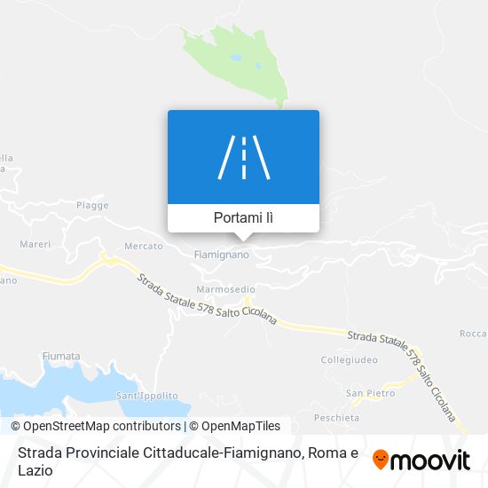 Mappa Strada Provinciale Cittaducale-Fiamignano