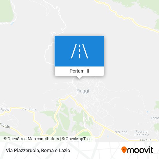 Mappa Via Piazzeruola
