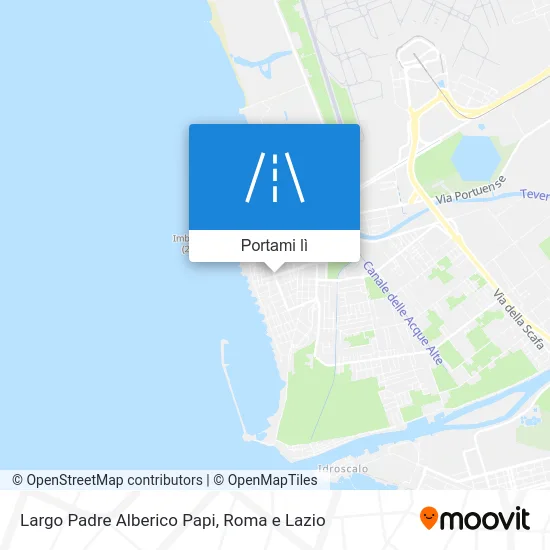 Mappa Largo Padre Alberico Papi