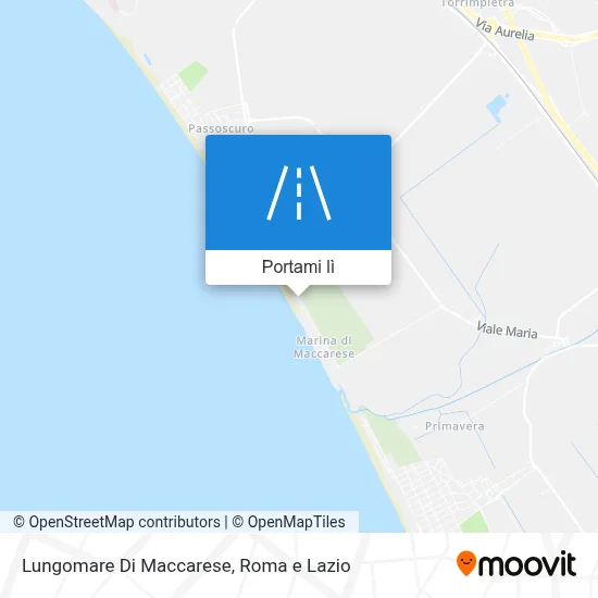 Mappa Lungomare Di Maccarese