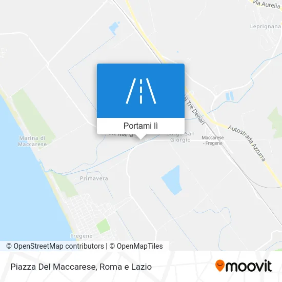 Mappa Piazza Del Maccarese