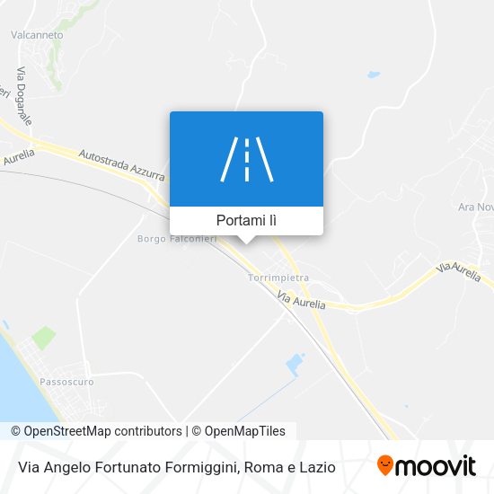 Mappa Via Angelo Fortunato Formiggini