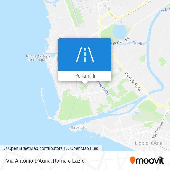 Mappa Via Antonio D'Auria