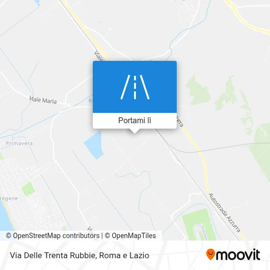Mappa Via Delle Trenta Rubbie
