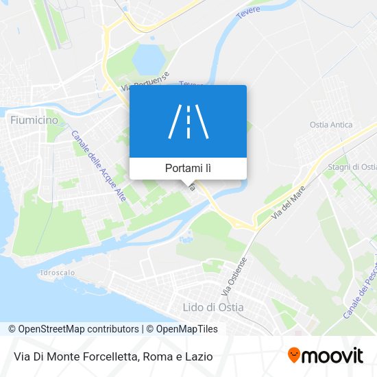 Mappa Via Di Monte Forcelletta