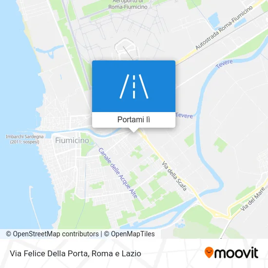 Mappa Via Felice Della Porta